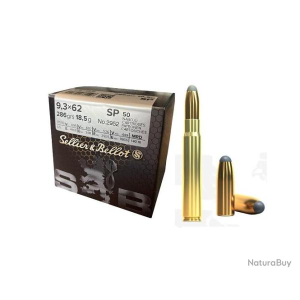 SELLIER BELLOT 9.3X62 285GR VRAC