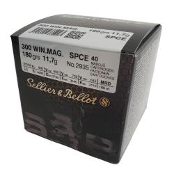Munitions Sellier & Bellot 300 Win Mag SPCE 180gr x40