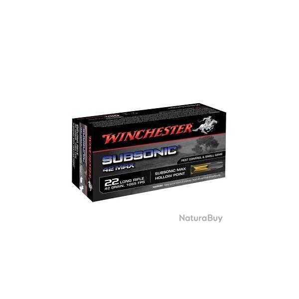 WINCHESTER 42 MAX SUBSONIC CAL. 22 LR X50