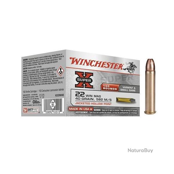 WINCHESTER 22 MAG SUPER-X 40gr JHPx150