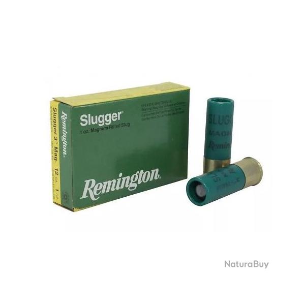 Cartouche balles REMINGTON 12/70 Slugger x5
