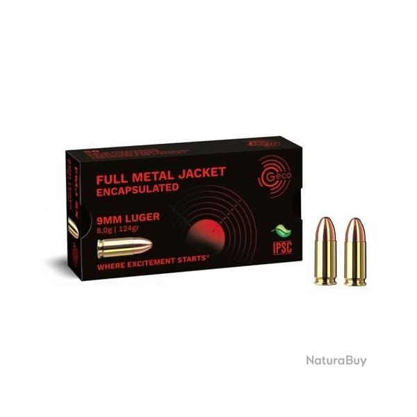MUNITIONS GECO 9X19 FMJ 124GR X50