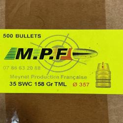 OGIVES MPF 38 SWC 158 GR TML X500
