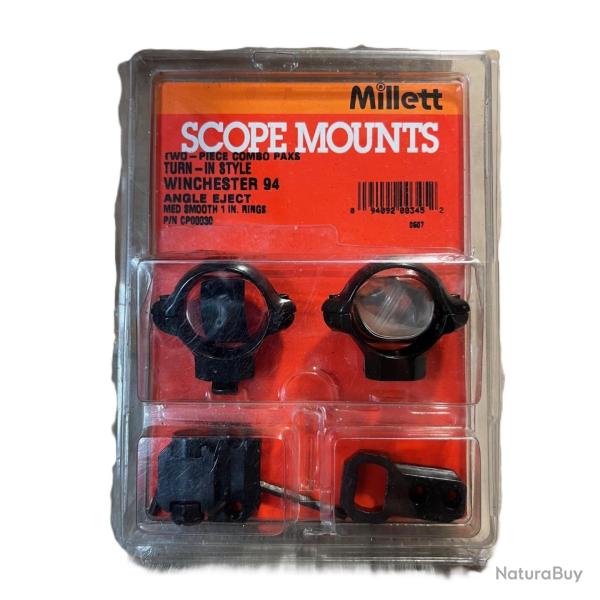 Colliers MILLETT �1" pour Winchester 94 Angle Eject