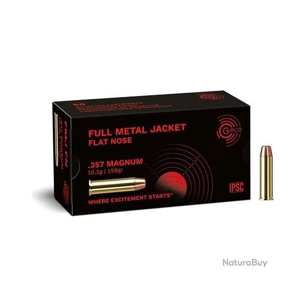Munitions GECO .357 Magnum FMJ Round Nose 158gr x50
