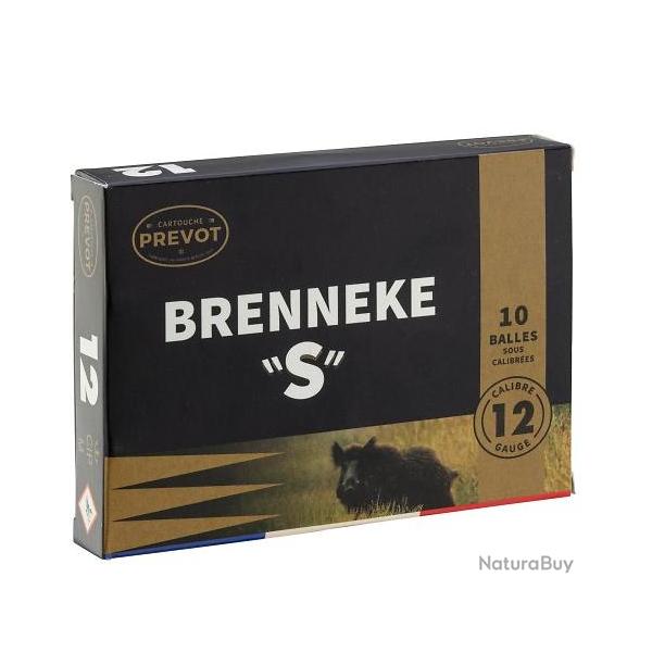 Cartouches balles PREVOT 12/70 Brenneke "S" x10