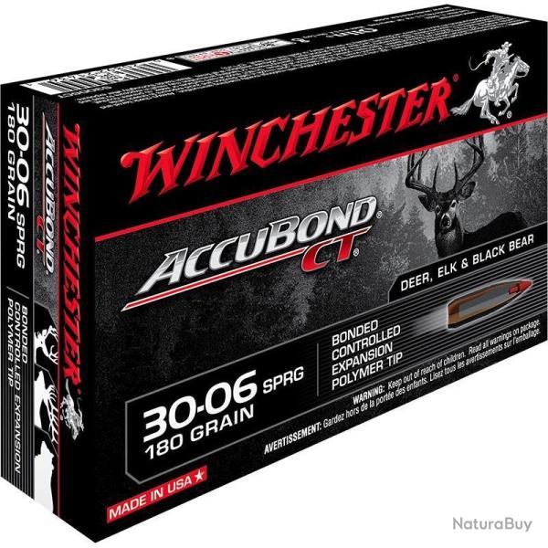 Munitions WINCHESTER 30-06 AccuBond CT 180gr x20