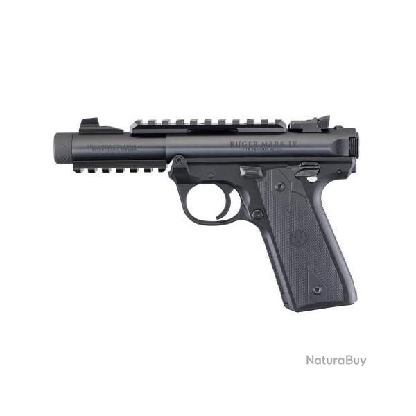 PISTOLET RUGER MARK IV 22/45 BRONZE ANODISE 4.40"TACTICAL FILETE 1/2X28