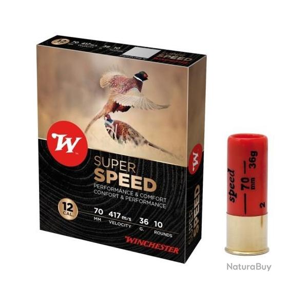 CARTOUCHES WINCHESTER CAL12 SUPER SPEED 36g P2 X10