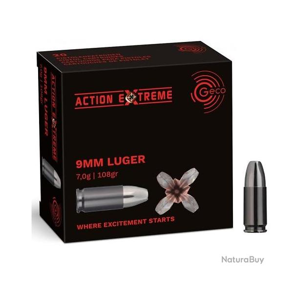 MUNITIONS GECO 9X19 ACTION EXTREME X20