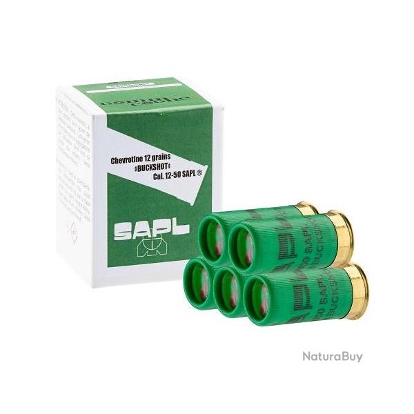 Cartouches SAPL 12/50 Chevrotine "Buckshot" Mini Gomm-Cogne x5