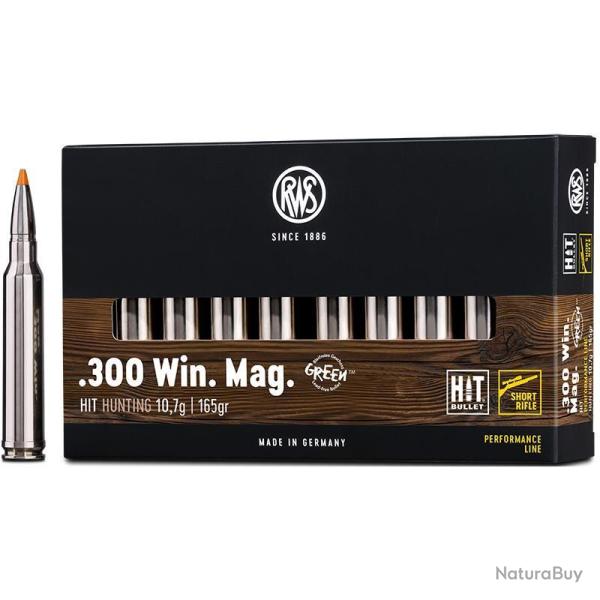Munitions RWS 300 Win Mag Hit Short Rifle 165gr x20