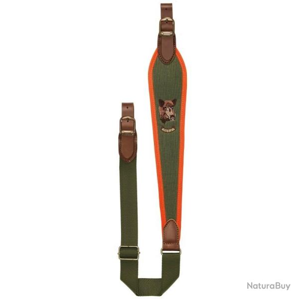 Bretelle RISERVA Sanglier Vert/Orange