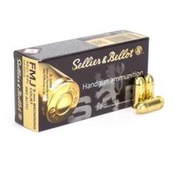 Munitions Sellier et Bellot 9mm Browning Court (.380 ACP) x50