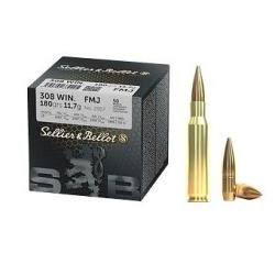 Munitions Sellier & Bellot 308 Win FMJ 180gr x50