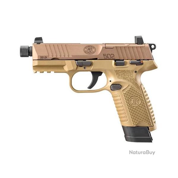 Pistolet FN 502 FDE/FDE Cal.22lr