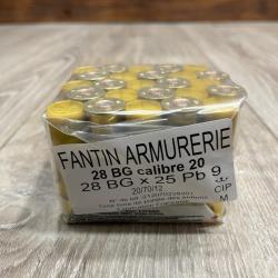 Cartouches FANTIN 20/70/12 28g BG n&deg;9 x25