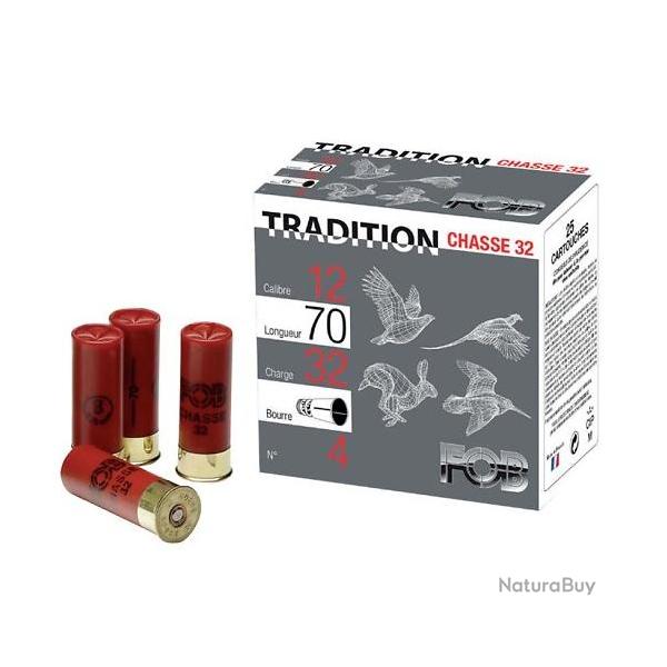 Cartouches FOB 12/70 Tradition Chasse n�8 x25