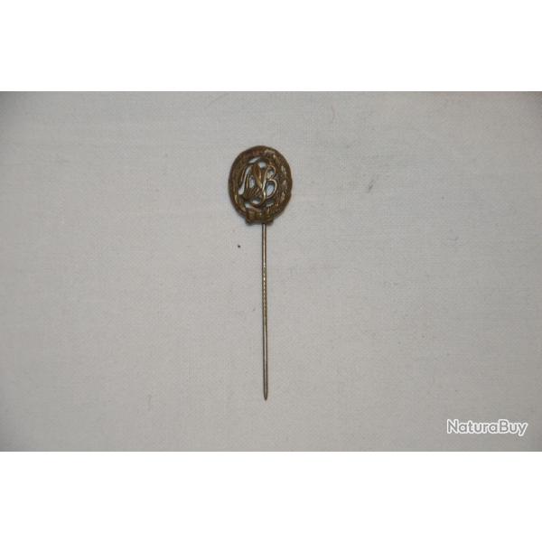 INSIGNE ALLEMAND DRL EN EPINGLETTE-CAPACITE SPORTIVE-EPOQUE REICHWEHR-1920/1935