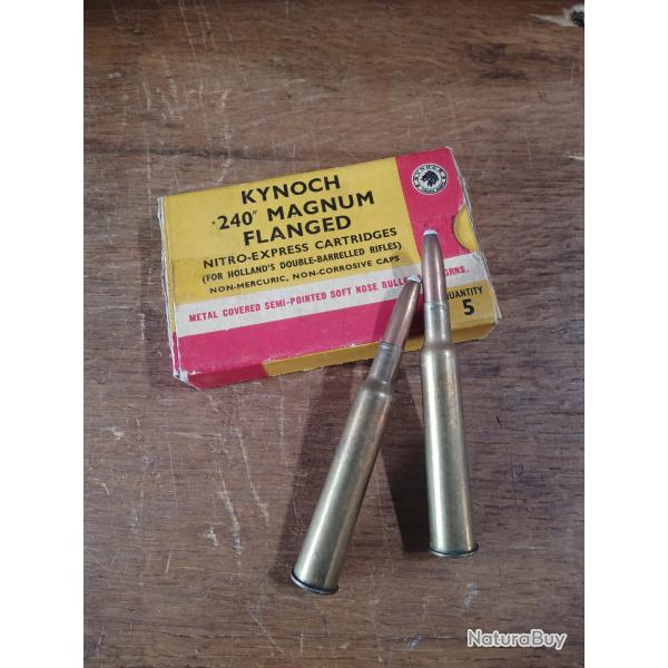 cartouche cal 240 flanged mag KYNOCH, collection