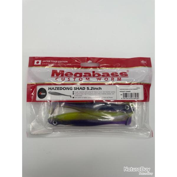Leurre souple Megabass Hazedong Shad 5,2" violet chart