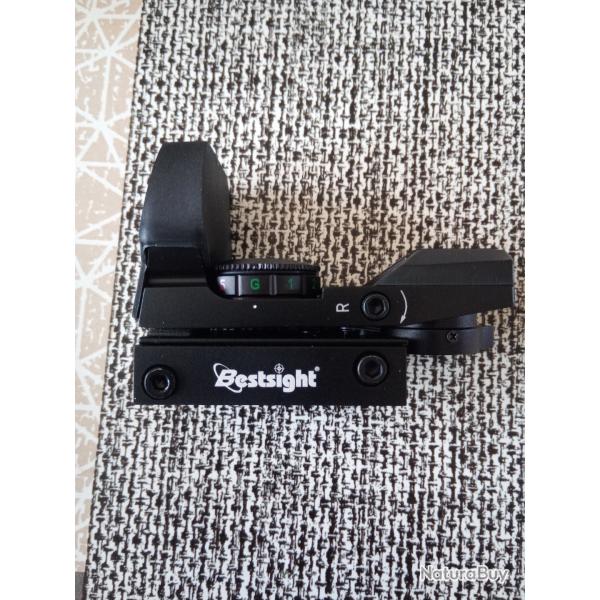Viseur holographique Bestsight point rouge tactique �quip� avec un rail de 20mm