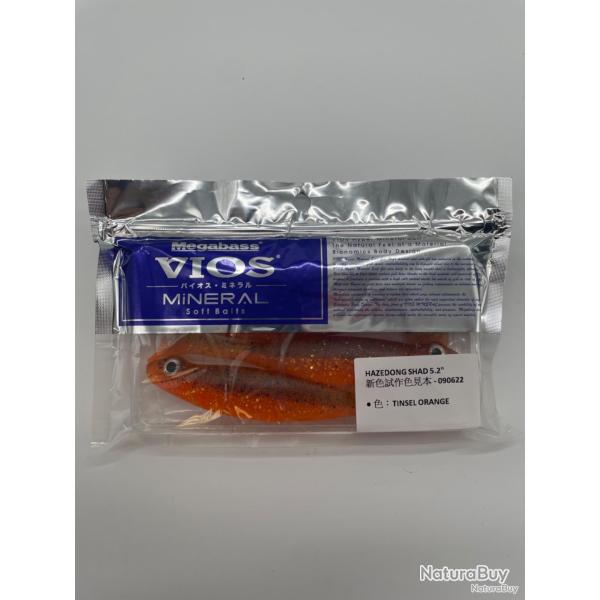 Leurre souple Megabass Hazedong Shad 5,2" tinsel orange