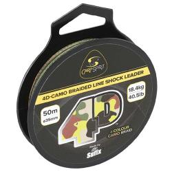 T&ecirc;te De Ligne Carp Spirit 4D Shock Leader 50M 40.5Lbs