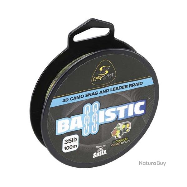 Tete De Ligne Carp Spirit Ballistic Camo 100m 35lbs