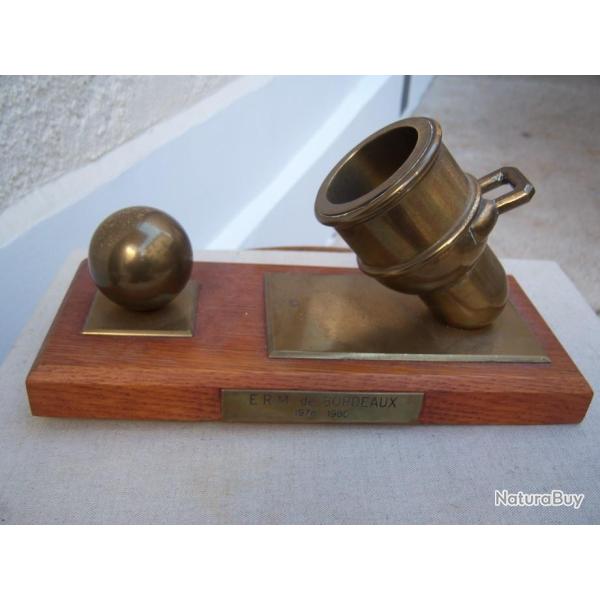 Mortier canon obusier en bronze de  rempart