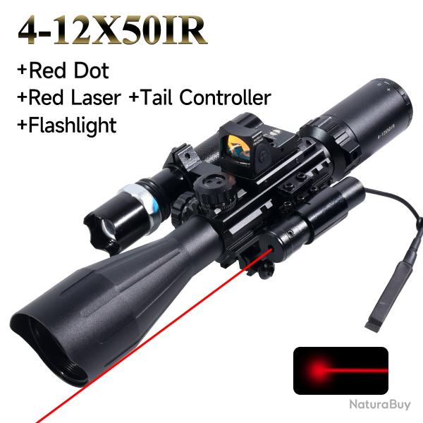 Tlmtre de chasse 4-12x50IR -**Set E  LIVRAISON GRATUITE !!