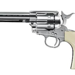 Revolver Colt SA Army 45 5.5'' 4.5mm plombs Nickel&eacute;