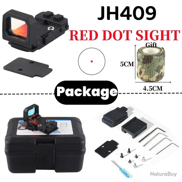 Mini viseur � point rouge avec support Picatinny 20mm JH409 3MOA -LIVRAISON GRATUITE !!