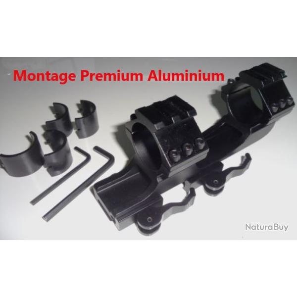 Montage Monobloc rapide TIROPTIC TBM1 colliers 30mm et 25,4mm