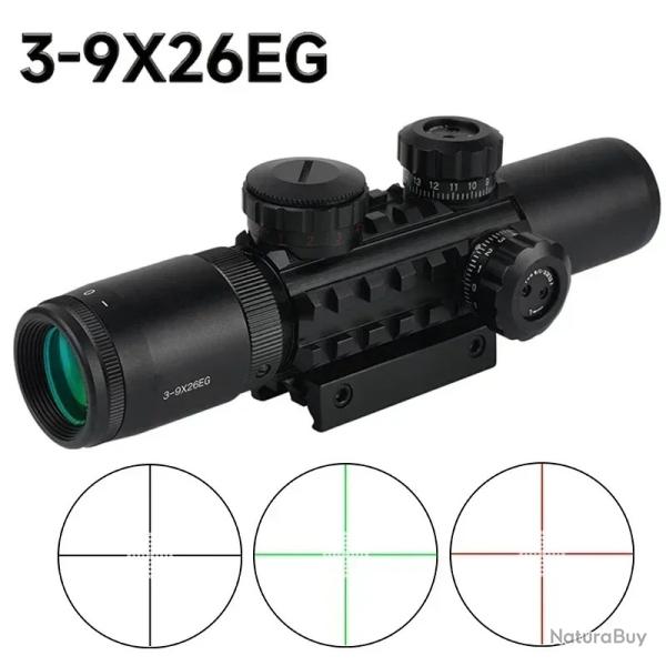 Lunette de vise laser ChlorAirsoft, 3-9X26EG -LIVRAISON GRATUITE !!