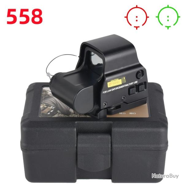 Lunette de vise compacte Montage sur rail de 20mm, 558 - -**NOIR