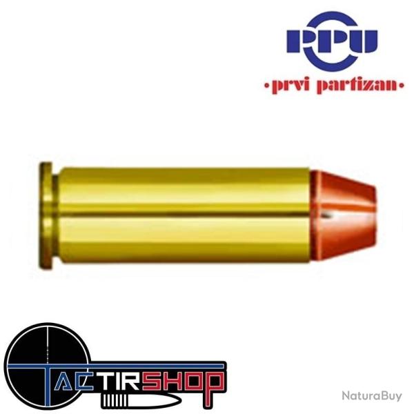 Munition PARTIZAN PPU 44 Remington Magnum JHP 240 grains boite de 50