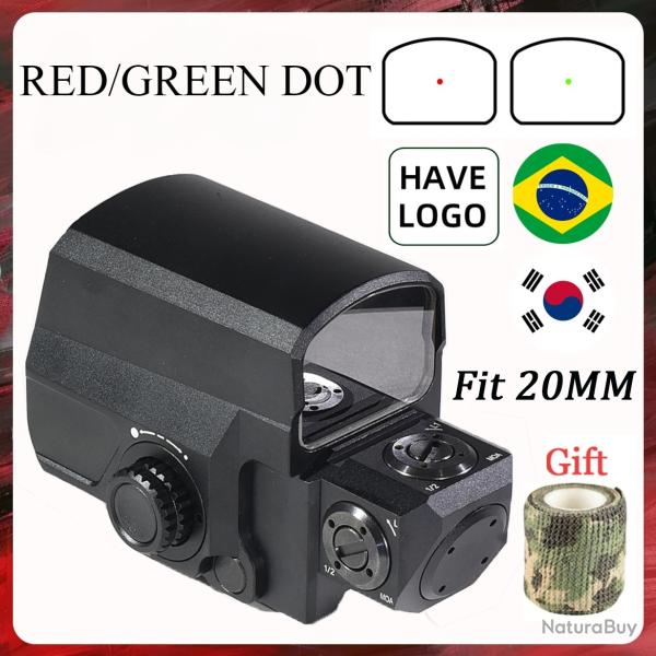 Lunette de vise holographique  point rouge et vert