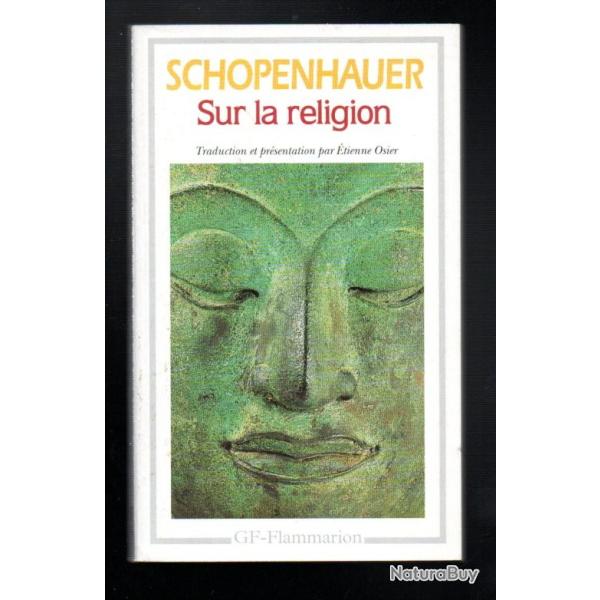 schopenhauer sur la religion gf flammarion  format poche