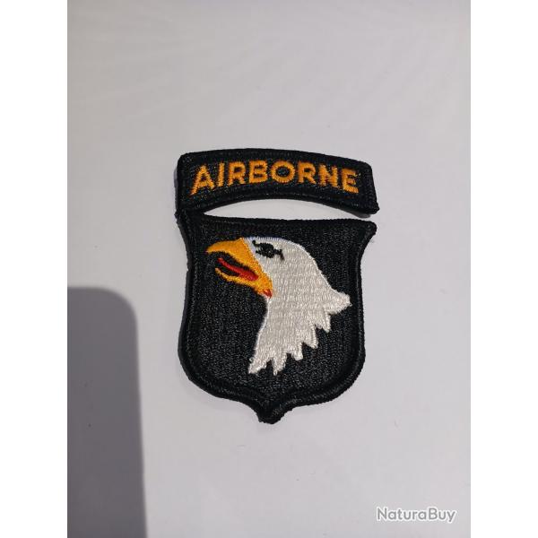 Patch arm�e us 101st AIRBORNE DIVISION tab AIRBORNE ORIGINAL 1