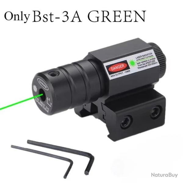Mini accessoires de vise laser d'extrieur avec interrupteur d'extension -**Only Bst-3A Gn Laser