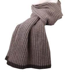 &Eacute;charpe isolante respirante douce laine de qualit&eacute; marron