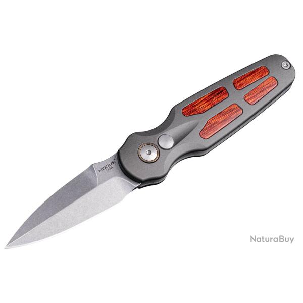 Couteau Automatique Hogue Ballista II Lame Acier CPM MagnaCut Manche Alu/Cocobolo Made USA HO64233