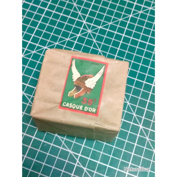 RARE PAQUET EMBALLAGE DE 10 BOITES D'ALLUMETTES CASQUE D'OR