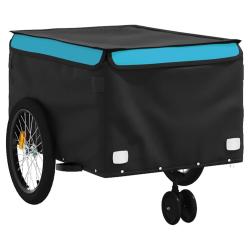 Remorque chariot transport de v&eacute;lo 45 kg fer bleu 02_0044105