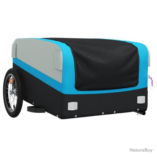 Remorque chariot transport de v�lo 45 kg fer bleu 02_0044109