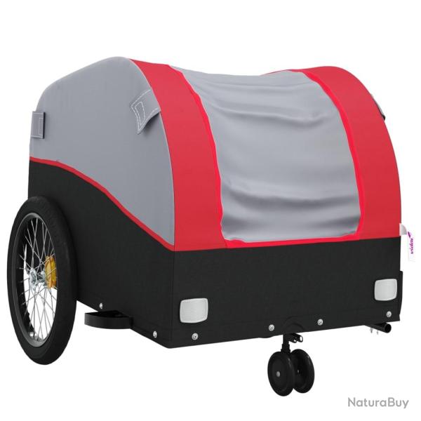 Remorque chariot transport de v�lo 30 kg fer rouge 02_0044175