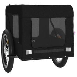 Remorque chariot transport de v&eacute;lo pour animaux de compagnie noir 02_0044221