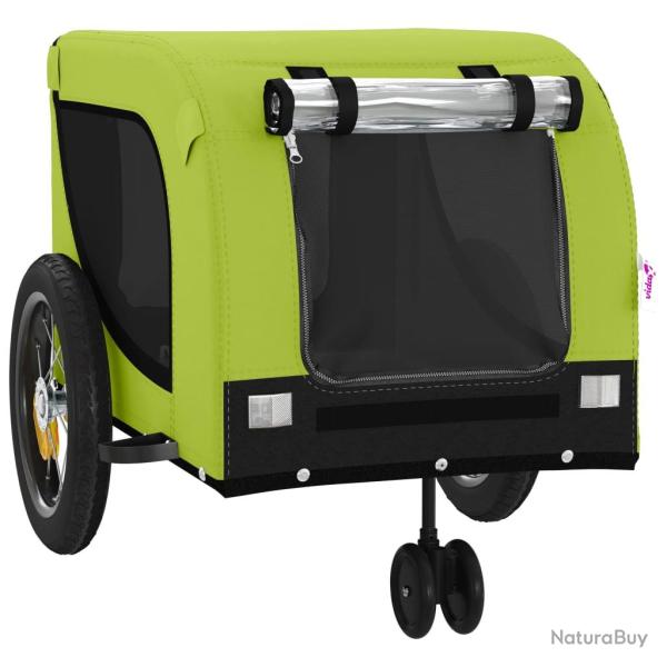 Remorque chariot transport de v�lo pour animaux de compagnie vert 02_0044292