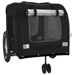 Remorque chariot transport de v&eacute;lo pour animaux de compagnie noir 02_0044232